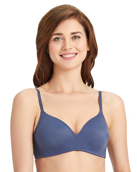 Buy Amante Padded Non Wired Full Coverage T-Shirt Bra - Cotton Ditsy Print  at Rs.895 online