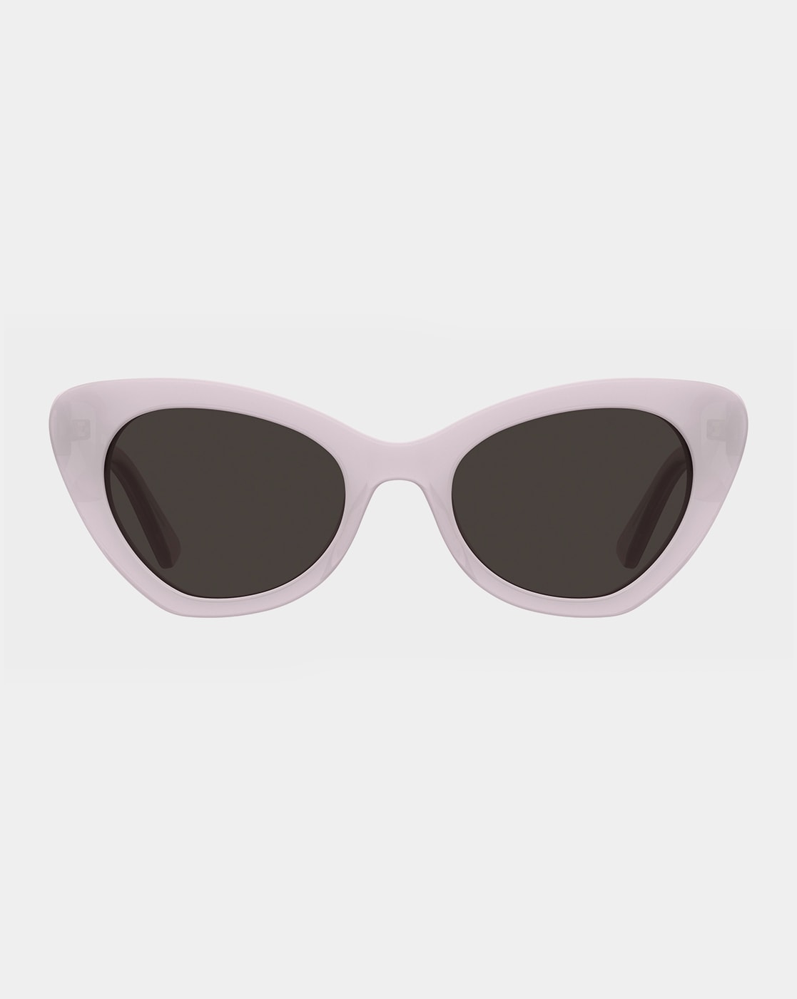 White Cat Eye Oval Clout Sunglass - Kurtis – Sunglass Museum