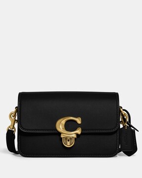 COACH Soft Tabby Shoulder Bag In Signature Denim in Black