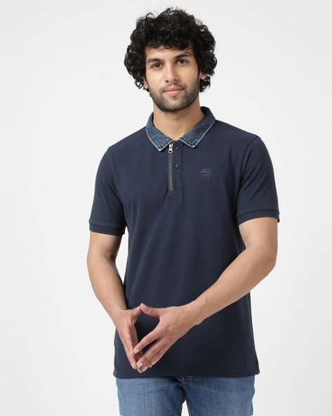 Regular Fit Brand Print Polo T-Shirt