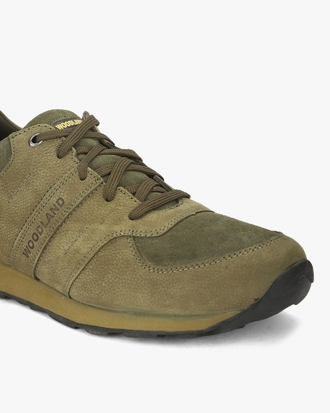 Buy Woodland Men Olive Green Leather Sneakers-11 UK/India (45 EU) (GC  2318116CMA) at Amazon.in