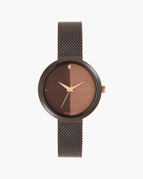 Giordano Women GD-4062-11 Eleganza Analogue Watch with Mesh Strap