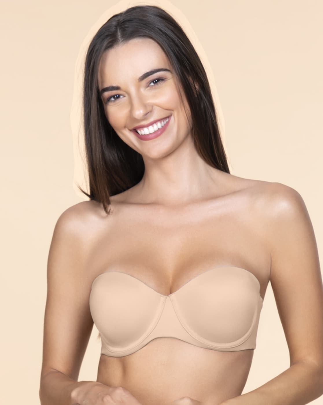 The Bra Lab Multiway Interchangeable Strapless Bra Lab Nude - G