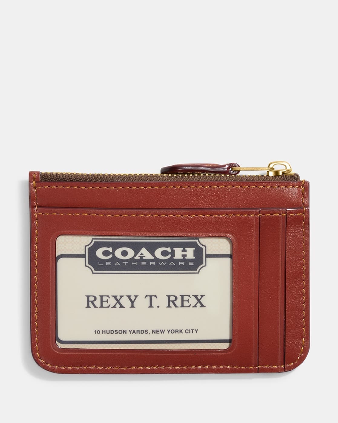 Buy Coach Signature Canvas Mini Skinny ID Case | Maroon