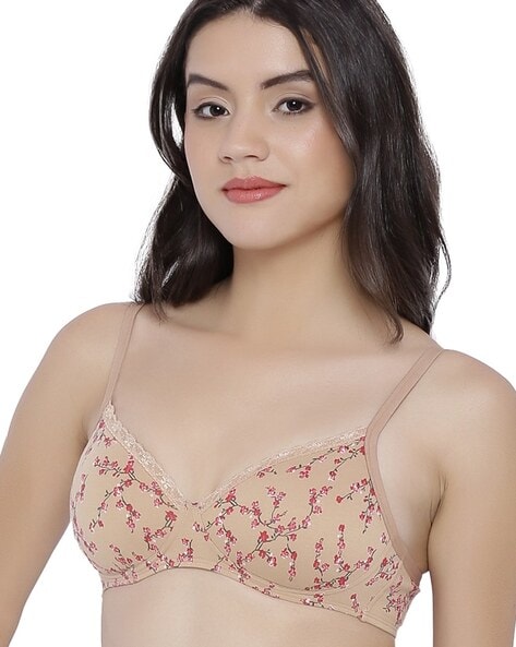 Full coverage Padded Non-wired Seamless Bra with Medium coverage