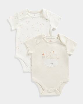 mothercare Pack of 2 Printed Bodysuits-picture-21