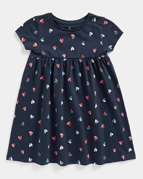 Heart Print Empire Dress-image-19