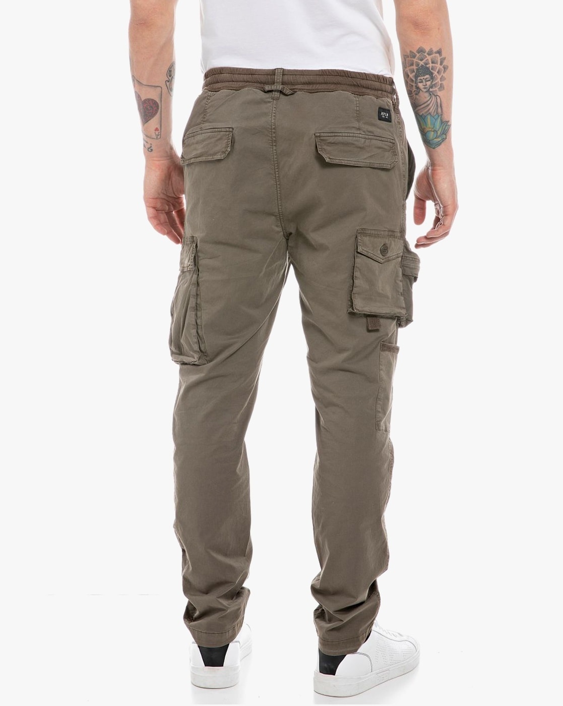 Replay Slim Fit Cargo Pant in Green for Men  Lyst Canada