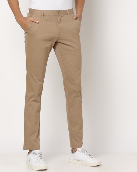 WANYNG pants for men Male Casual Business Solid Slim Pants Zipper Fly  Pocket Cropped Pencil Pant Trousers Casual Khaki 3XL - Walmart.com