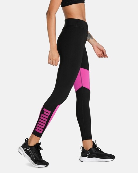 Pink and black store puma leggings