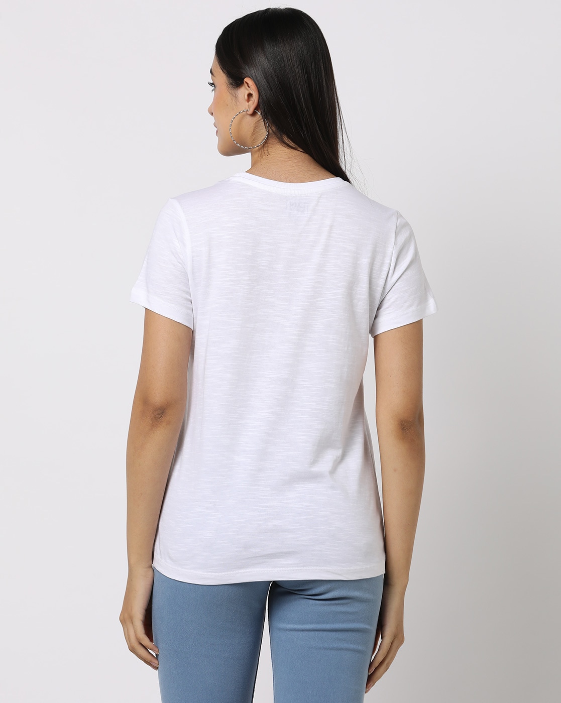 Buy White Tshirts for Women by DNMX Online