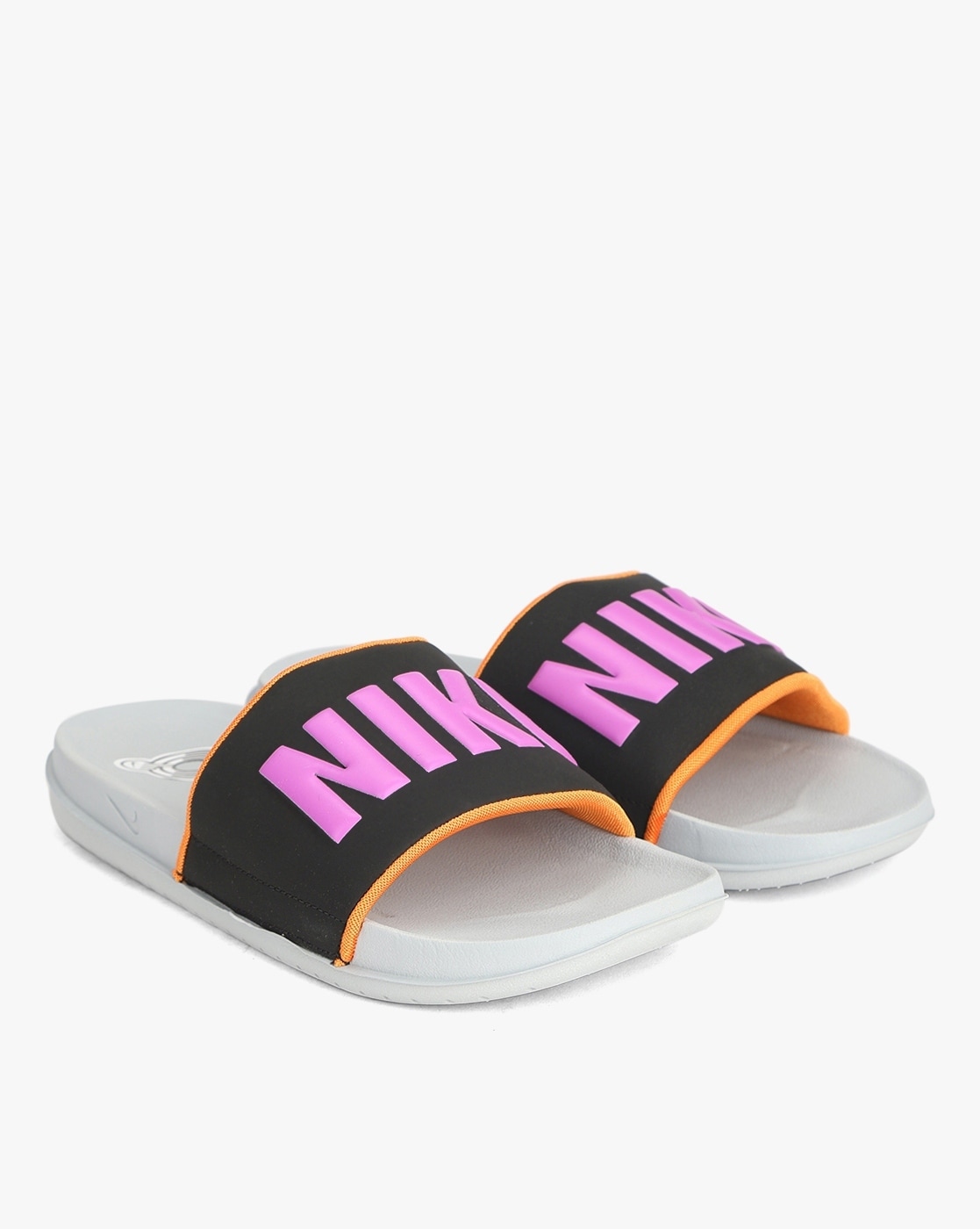 Nike Offcourt Grey & Black Slide Sandals