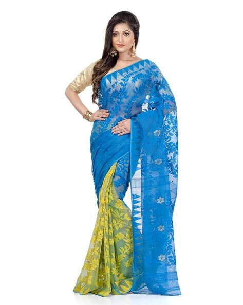 Jamdani tant saree on sale price