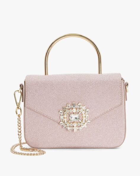 Rose gold grab outlet bag