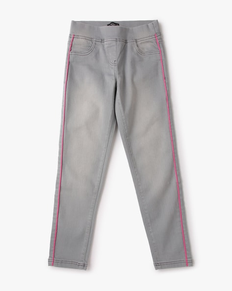 Buy Grey Jeans & Jeggings for Girls by RIO GIRLS Online