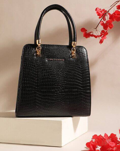 Lino Perros Textured Hobo Bag with Detachable Sling Strap