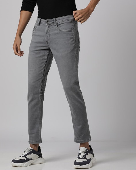 Mid-Rise Slim Tapered Jeans