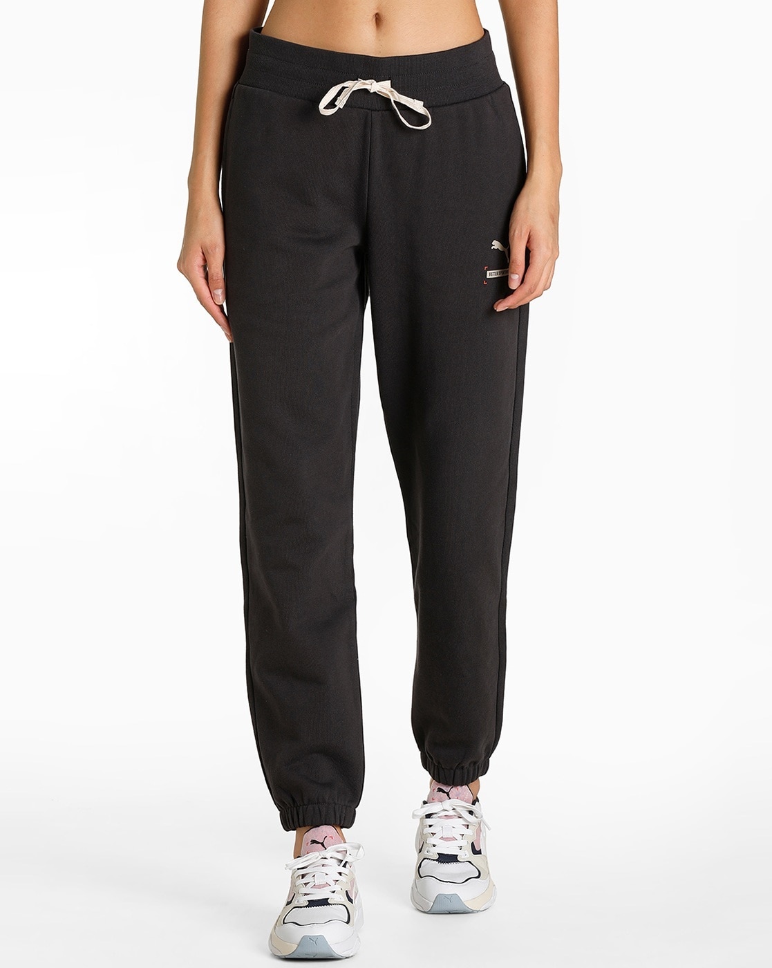 Women Joggers with Brand Logo