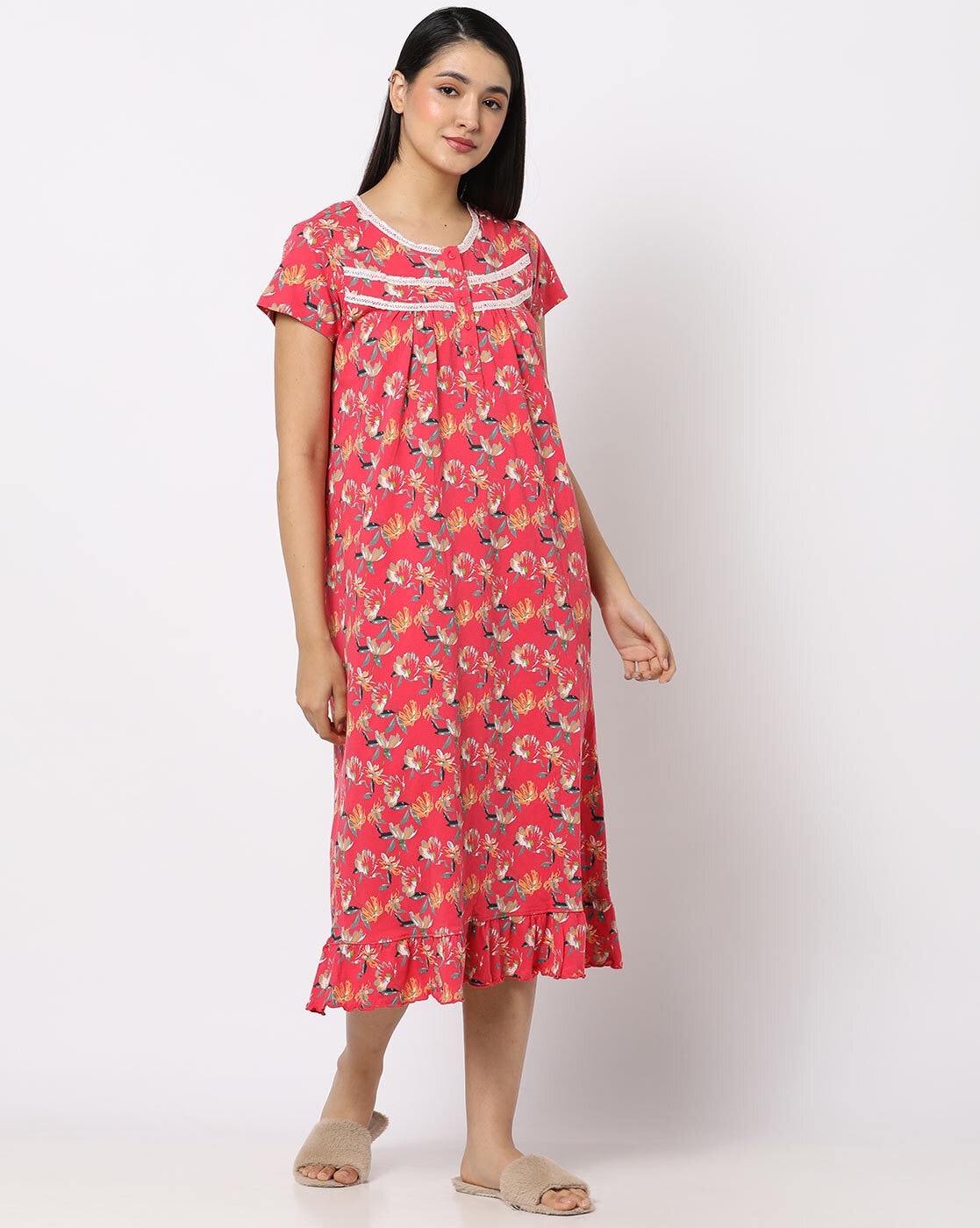 Shyla floral hot sale print nightgown