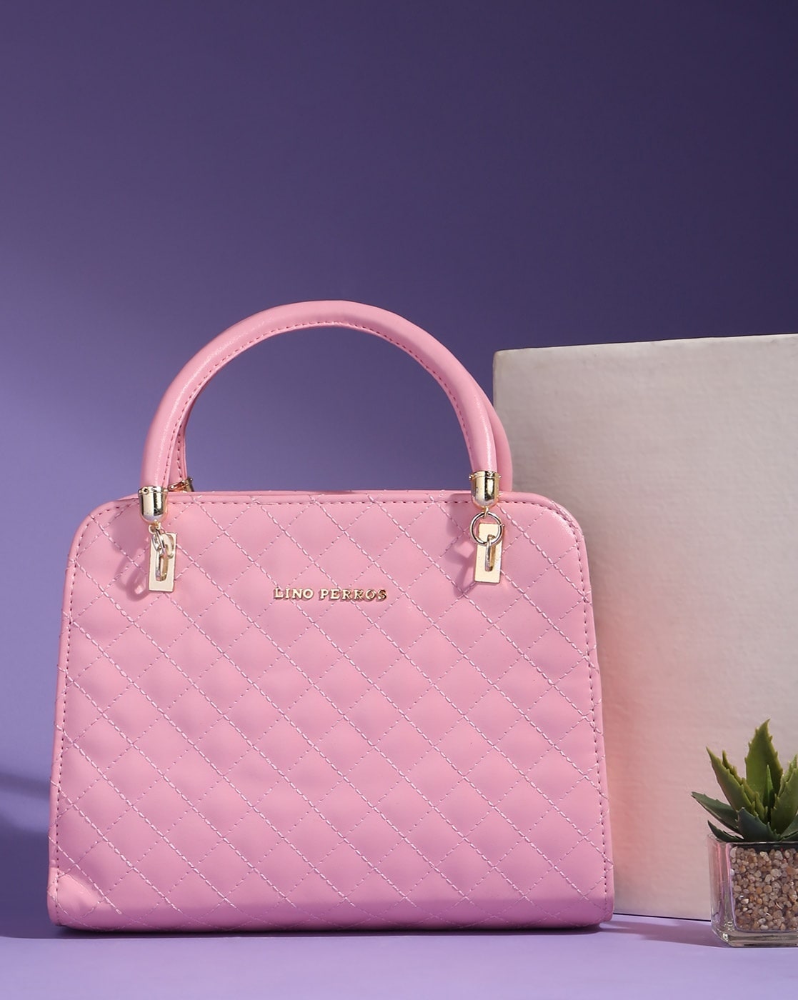 Buy Pink & Off-White Handbags for Women by Lino Perros Online