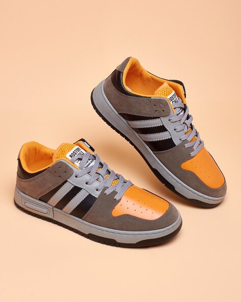 Cheap hot sale orange sneakers