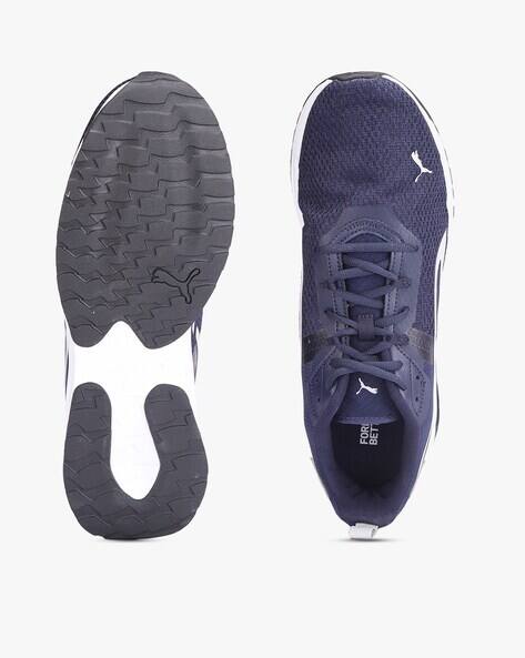 Stride Round-Toe Lace-Up Sneakers