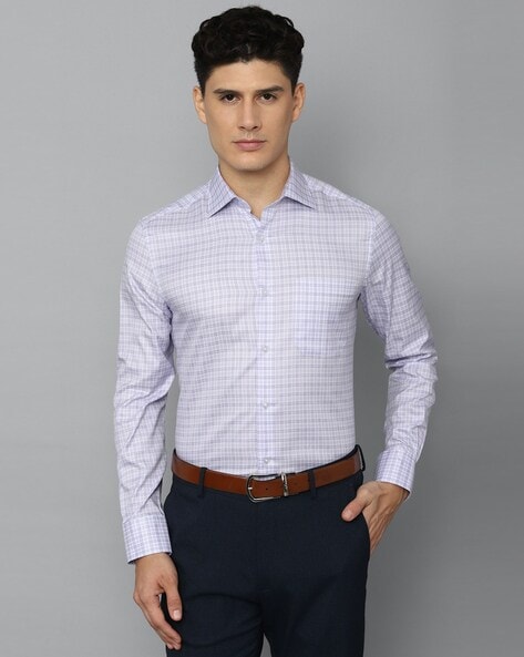 Louis Philippe Checked Slim Fit Shirt