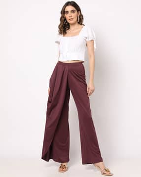 fyre rose Draped Pants with Elasticated Waist-picture-24