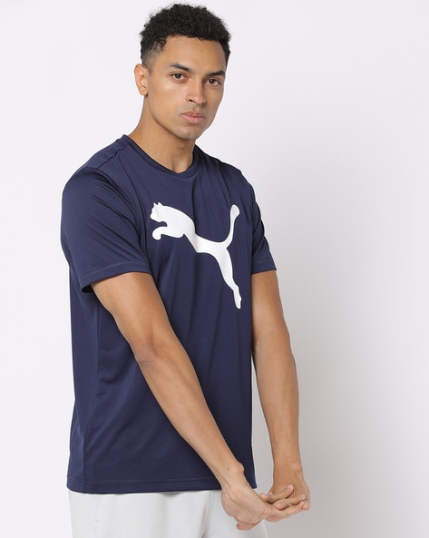 for Buy Men Puma Blue Tshirts Online by