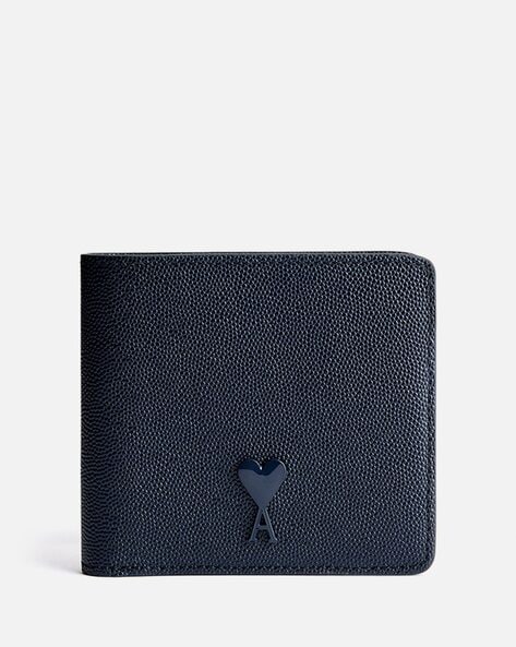 Ami Paris ADC Folded Wallet For Men (Blue, OS)