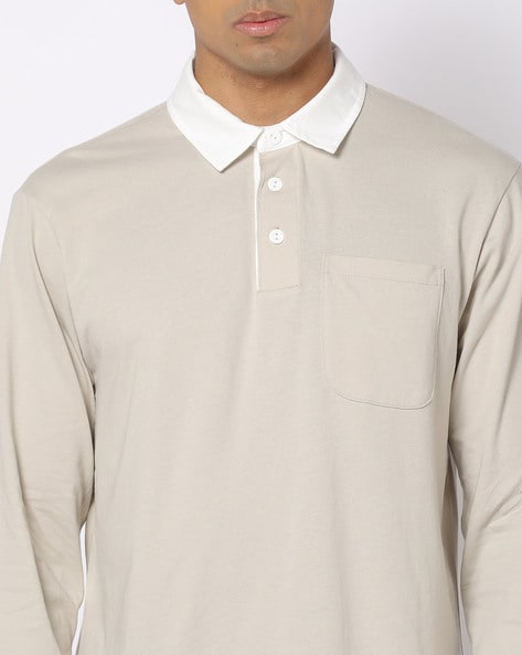 Gap mens long sale sleeve polo shirts