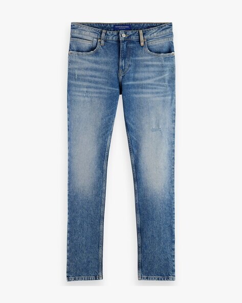 Scotch & soda The Zee Straight Fit Jeans Grey