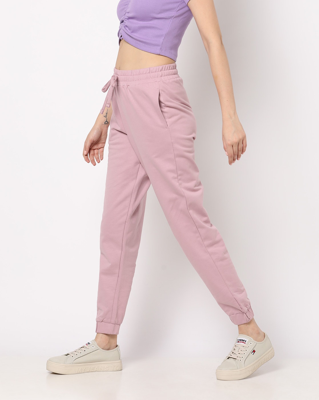 Dusty pink joggers new arrivals