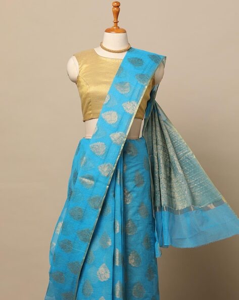 Shyama (Handwoven Silk Cotton Saree + Running Blouse Fabric)