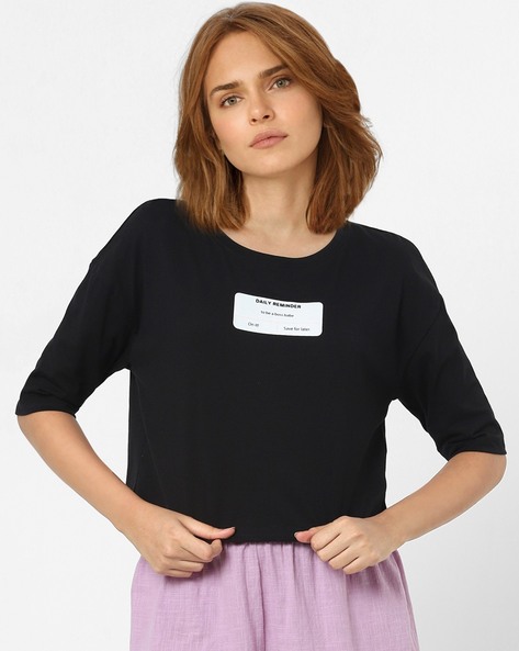 Vero Moda Graphic Print Round-Neck T-Shirt