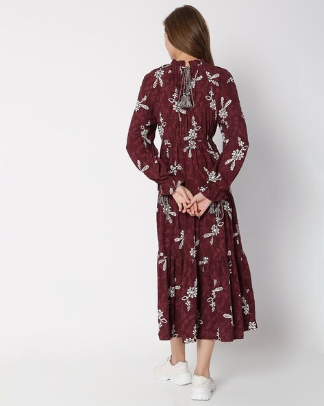 Vero moda outlet maroon dress