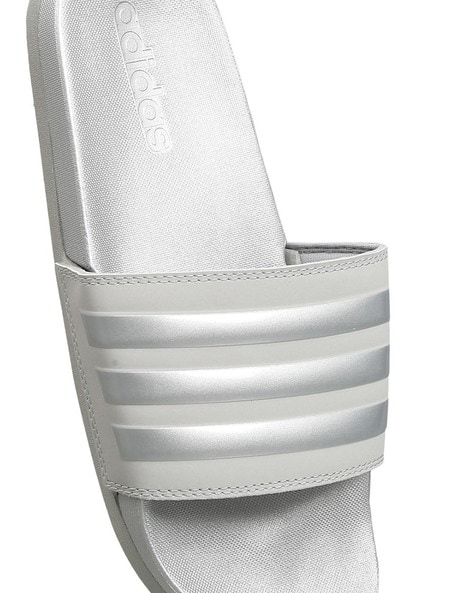 Grey adidas 2025 slides womens