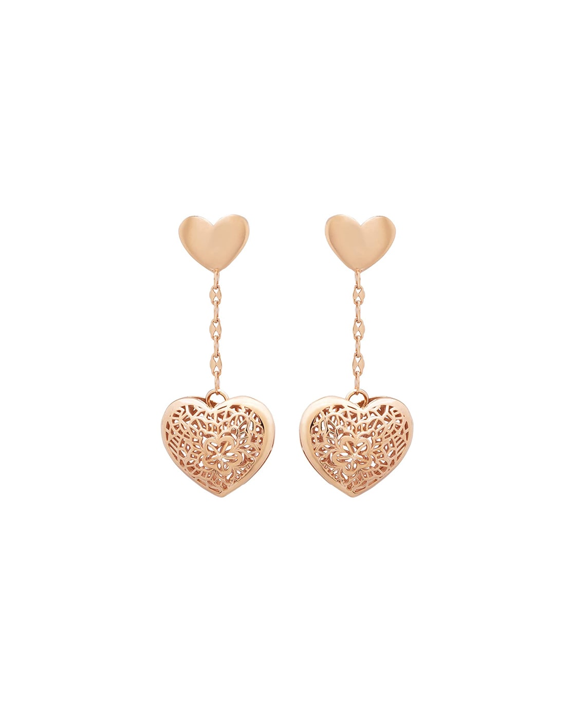 Heart Hoop Earrings in 14K Gold | Zales