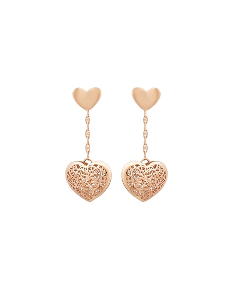 Gold Heart Stud Earrings 2024 | favors.com