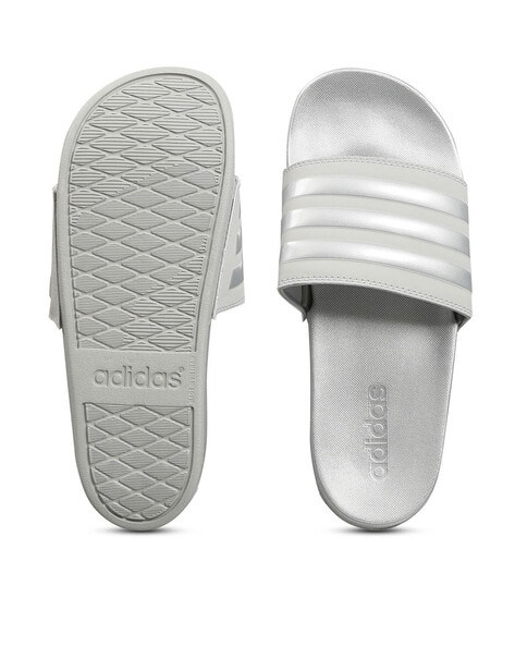 Grey adidas discount flip flops