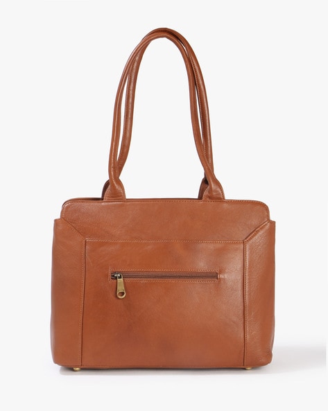 Leather Multi Zip 10.0″ Hand Bag Adjustable Shoulder Strap – Woodland  Leathers