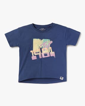 lee cooper MTV Print Round-Neck T-Shirt-picture-42
