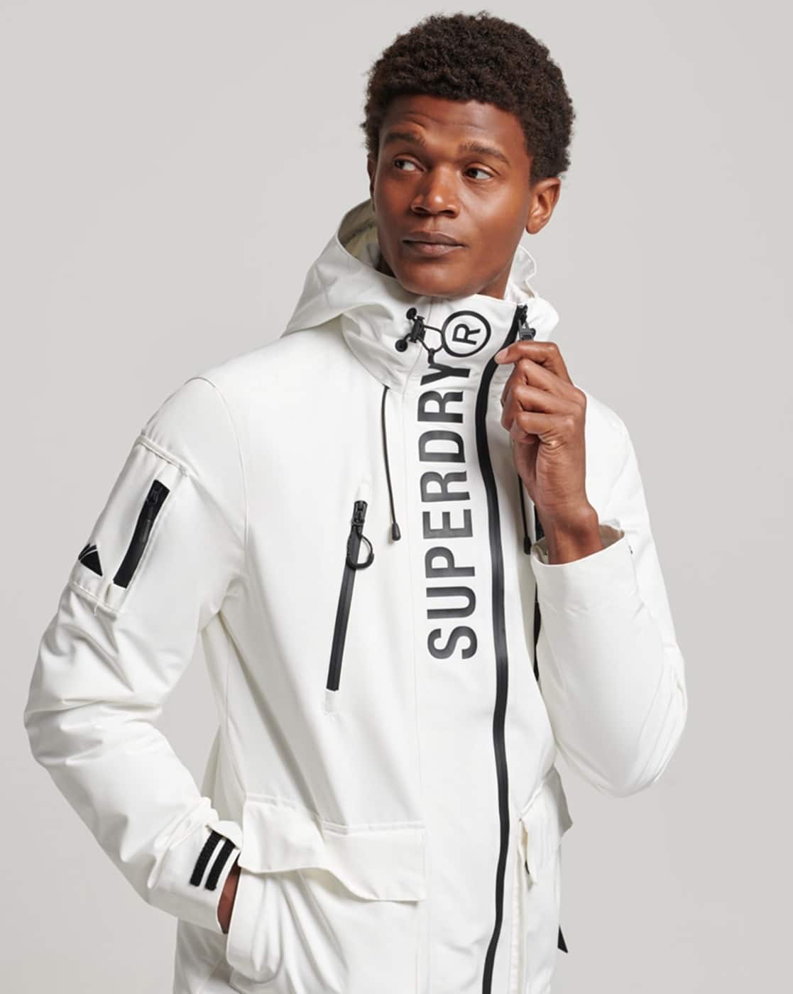 roughlow jacket White 新品 Buy SUPERDRY Ultimate Windcheater Slim Fit Jacket Online | Ajio.com