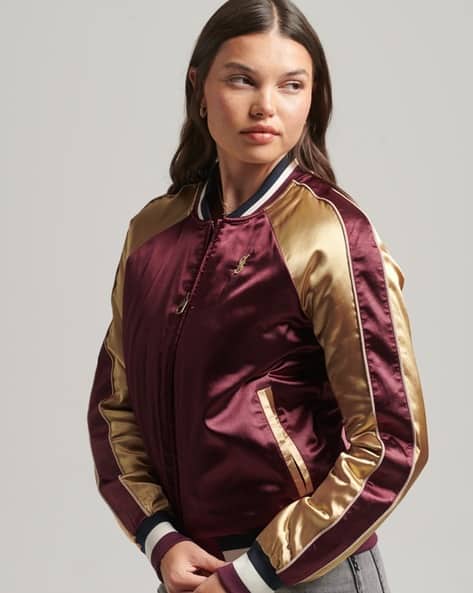 Vintage Suikajan Embroidered Bomber Jacket