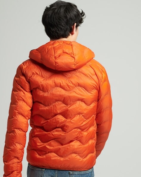 Orange store down jacket