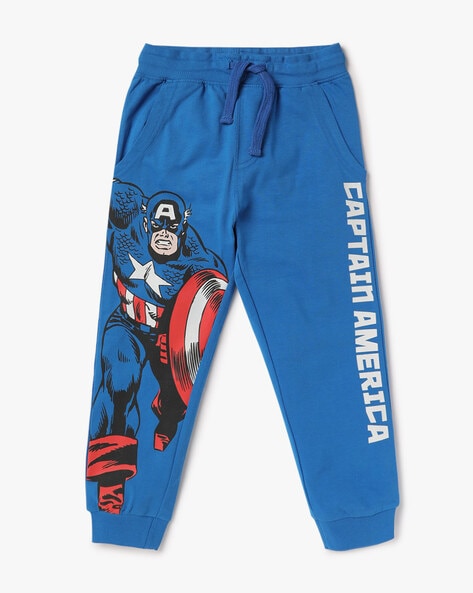 Marvel Men's Captain America Retro Allover Print Loungewear Pajama Pants  (lg) Blue : Target