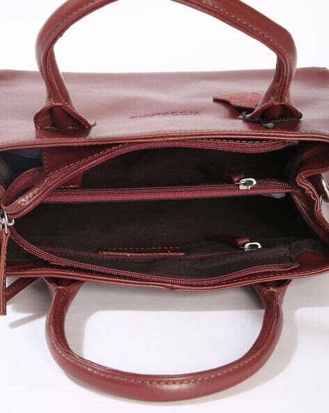 Maroon satchel sale