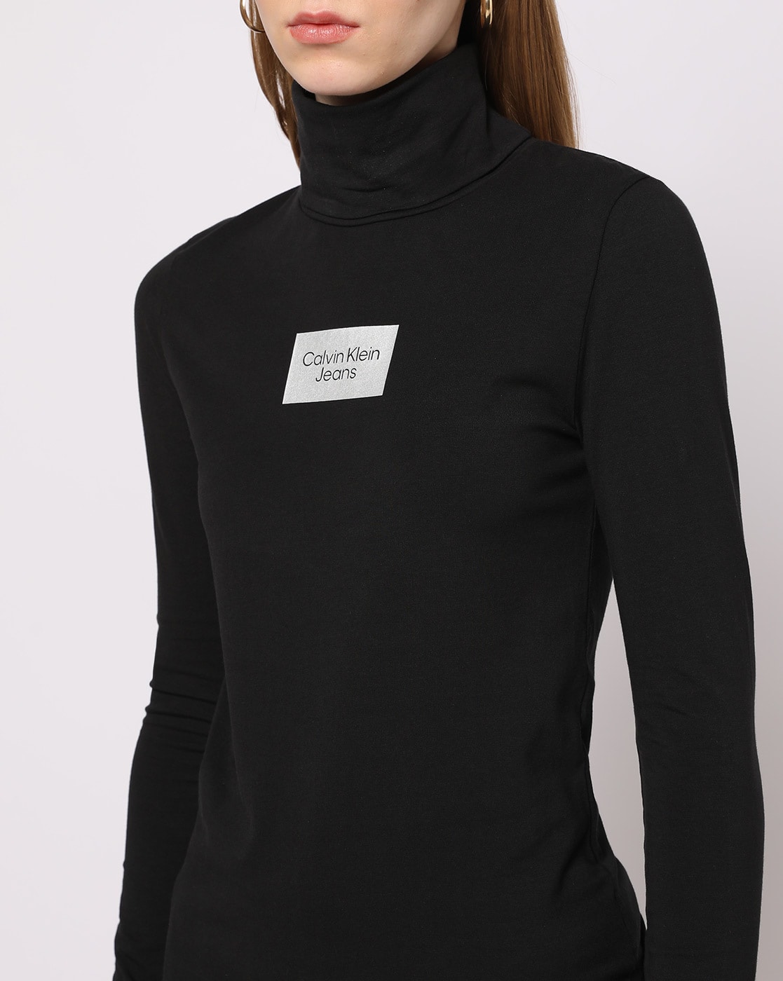 Calvin klein cheap black turtleneck