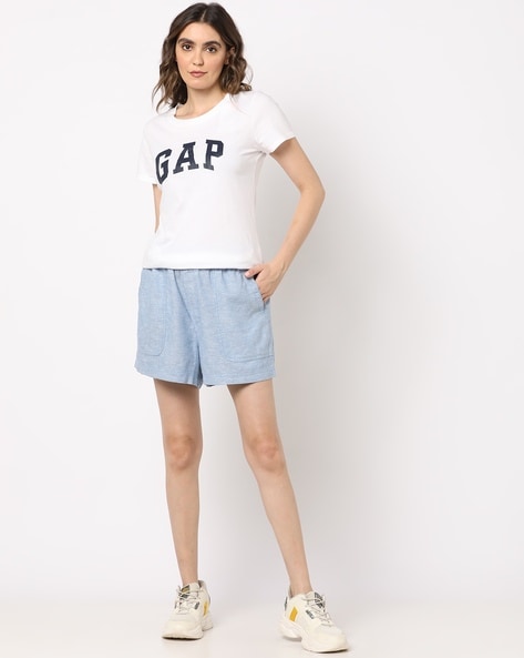 gap linen shorts