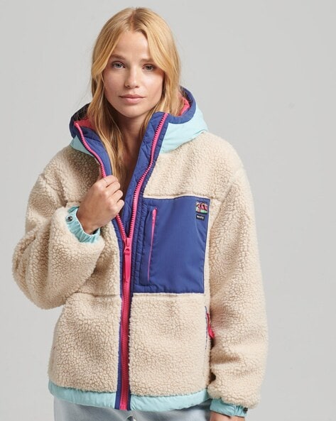 Superdry fleece 2025 jacket women's